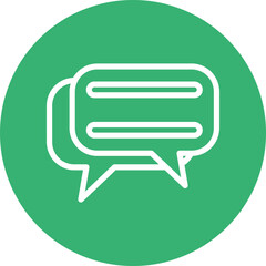 Conversation Vector Line White Circles Multicolors