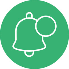 Push Notification Vector Line White Circles Multicolors