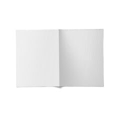 A blank open booklet showcasing its empty pages, ideal for notes or creative ideas.