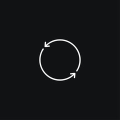Restart icon logo vector design