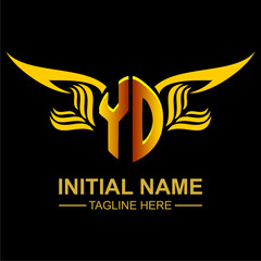 YO Golden Wing Emblem Logo