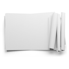 A stack of blank white sheets of paper, suggesting potential for creativity or documentation.