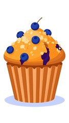 Blueberry Muffin with Delicious Bakery Treat.