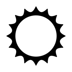 Sunshine icon vector. Rays of the sun illustration sign. Solar corona symbol. Sun web icon. Shine symbol design for web and app.