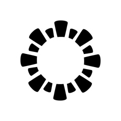 Sunshine icon vector. Rays of the sun illustration sign. Solar corona symbol. Sun web icon. Shine symbol design for web and app.