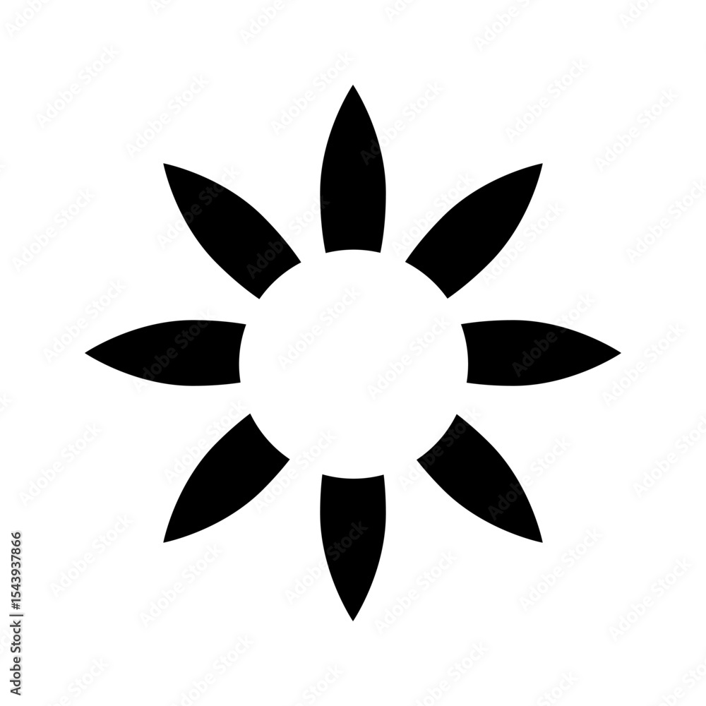 Poster sunshine icon vector. rays of the sun illustration sign. solar corona symbol. sun web icon. shine sy