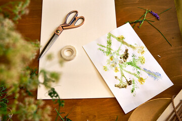 Botanical art tutorial with wildflowers – DIY process of making natural floral prints using...
