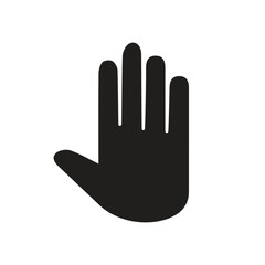 vector stop sign icon. No sign,  warning isolated