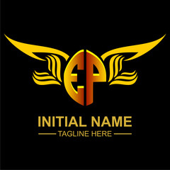 EP Golden Wing Emblem Logo