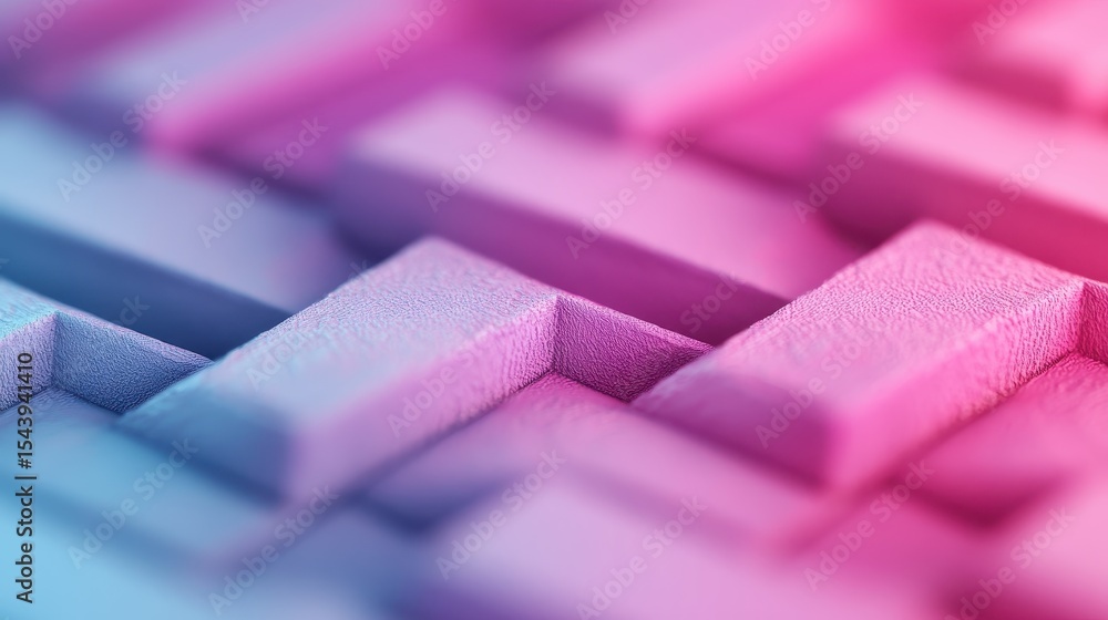 Poster an artistic close-up of an abstract texture showcasing smooth surfaces with gradients of pink and bl