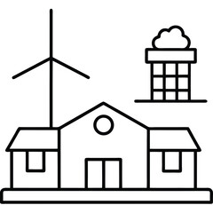 Energy Efficiency Icons and Elements for Sustainable Design