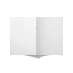 A blank open booklet, ready for notes or designs.