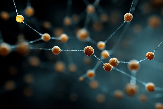 Molecular visualization of luciferase enzyme triggering bioluminescence firefly tissue educational clean background style with realistic rendering