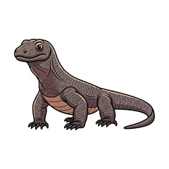 Obraz premium Komodo Dragon Illustration High-Definition Vector Graphic