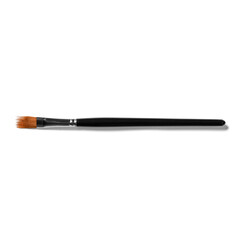 A paintbrush with a flat tip, ideal for various painting techniques and applications.