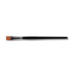 A flat paintbrush with a wooden bristle, commonly used for painting and art projects.