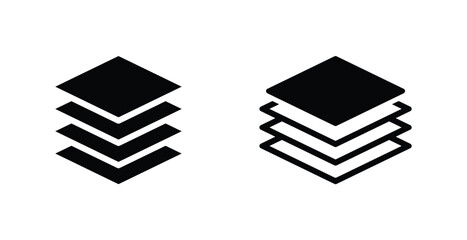 Layers icon stock illustration