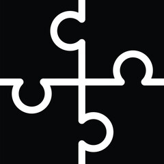 Puzzle icon stock illustration