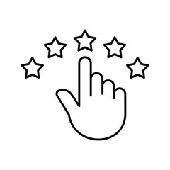 Customer reviews icon. User rating or feedback