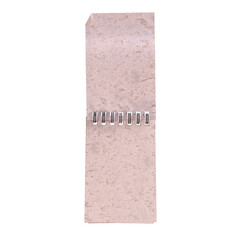 A simple, unadorned notepad with a spiral binding, suggesting a purpose for note-taking or...