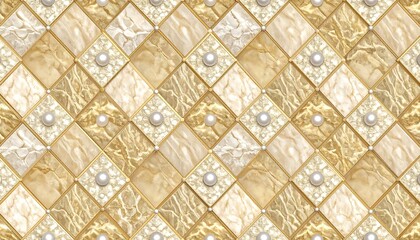 Golden Pearl Marble Tile Pattern.