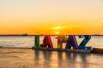 Letrero de La Paz, La Paz, Baja California Sur.