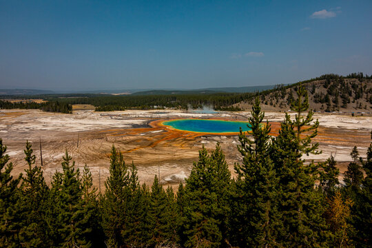 The Prismatic Spring is known for its incredible blueish color.