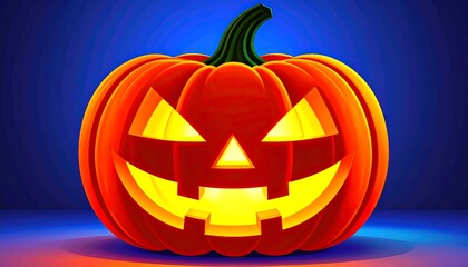 Jackolantern Halloween pumpkin.