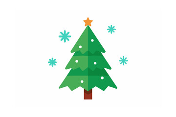 Obraz premium christmas tree vector
