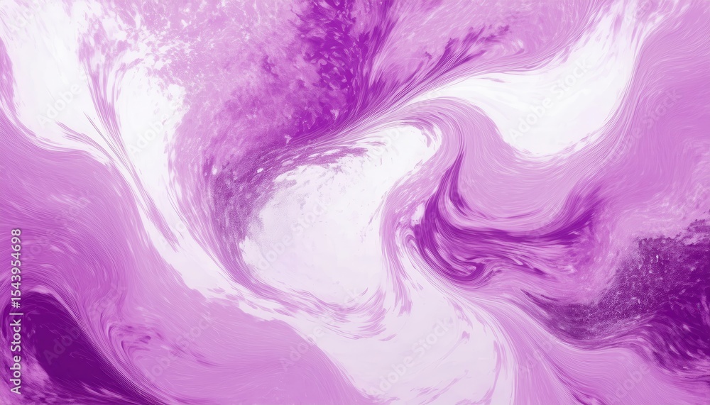 Poster vibrant violet and white abstract swirl texture with dynamic brushstroke flow and high energy moveme