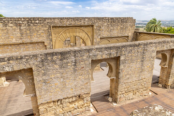 Medina Azahara, Cordoba, Andalusia, Spain. Ruins at the archaeological site of Medina Azahara, a...