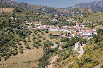 Obraz premium Algatocin, Malaga, Andalusia, Spain. Mountain village.