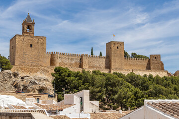 Naklejka premium Antequera, Malaga, Andalusia, Spain. Alcazaba of Antequera, a historic Moorish fortress.