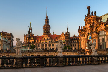  Zwinger palace (Der Dresdner Zwinger) Art Gallery of Dresden, Saxony, Germany.