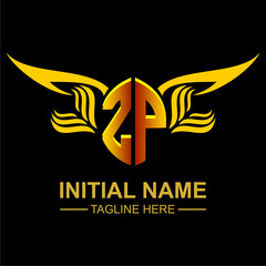 ZP Golden Wing Emblem Logo