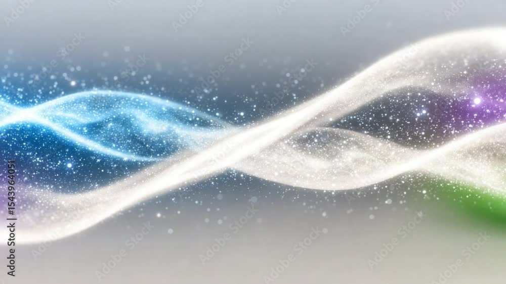 Poster abstract fluidity: vibrant streams of luminous energy flow and interweave, forming an abstract dance