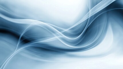 Naklejka premium Abstract Blue Swirls: A Serene Digital Artwork