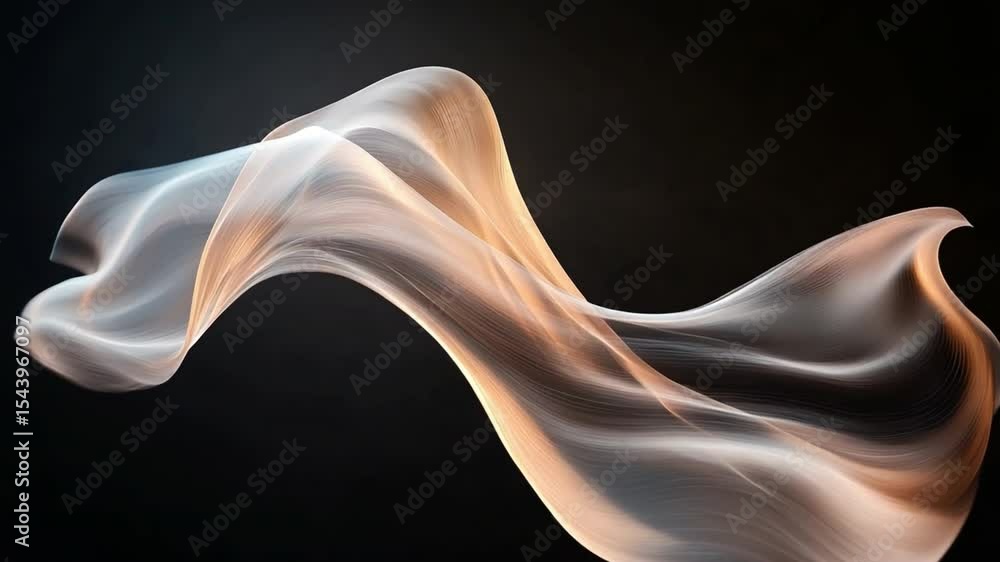 Poster ethereal light: an abstract representation of flowing, luminous matter that evokes a sense of energy