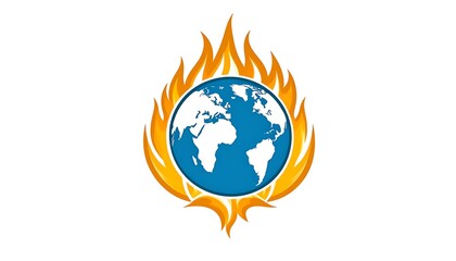 Burning Planet Earth.