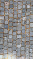 Paving stones, brickwork, block stone pathway vertical background.