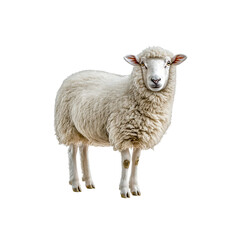 Obraz premium sheep isolated on a transparent background, in a PNG format