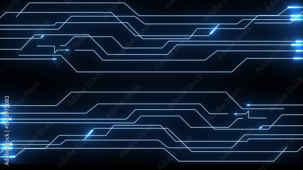 Poster glowing neon rectangle border frame in the shape rectangle. technology background with arrow animati