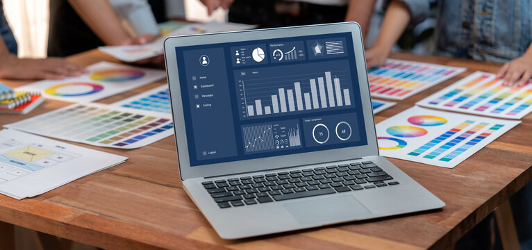 Business data dashboard provide brisk business intelligence analytic for marketing strategy planning