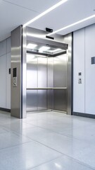 Modern Office Building Elevator.