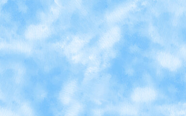 Wet ink effect sky blue color watercolor background. Creative light turquoise shades frame illustration. Turquoise gradient color handmade illustration