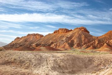 canyon Danxia landform, Gansu, Zhangye