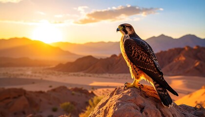Falcon Sunset Desert Mountain.