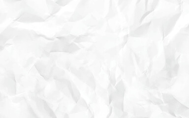 close up white crumpled paper background. Paper texture Crumpled White. Top view.