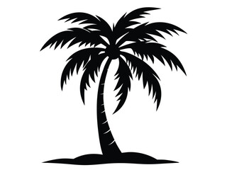 silhouette of palm trees