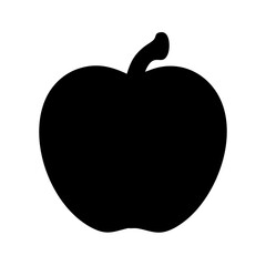 Apple silhouette icon PNG transparent